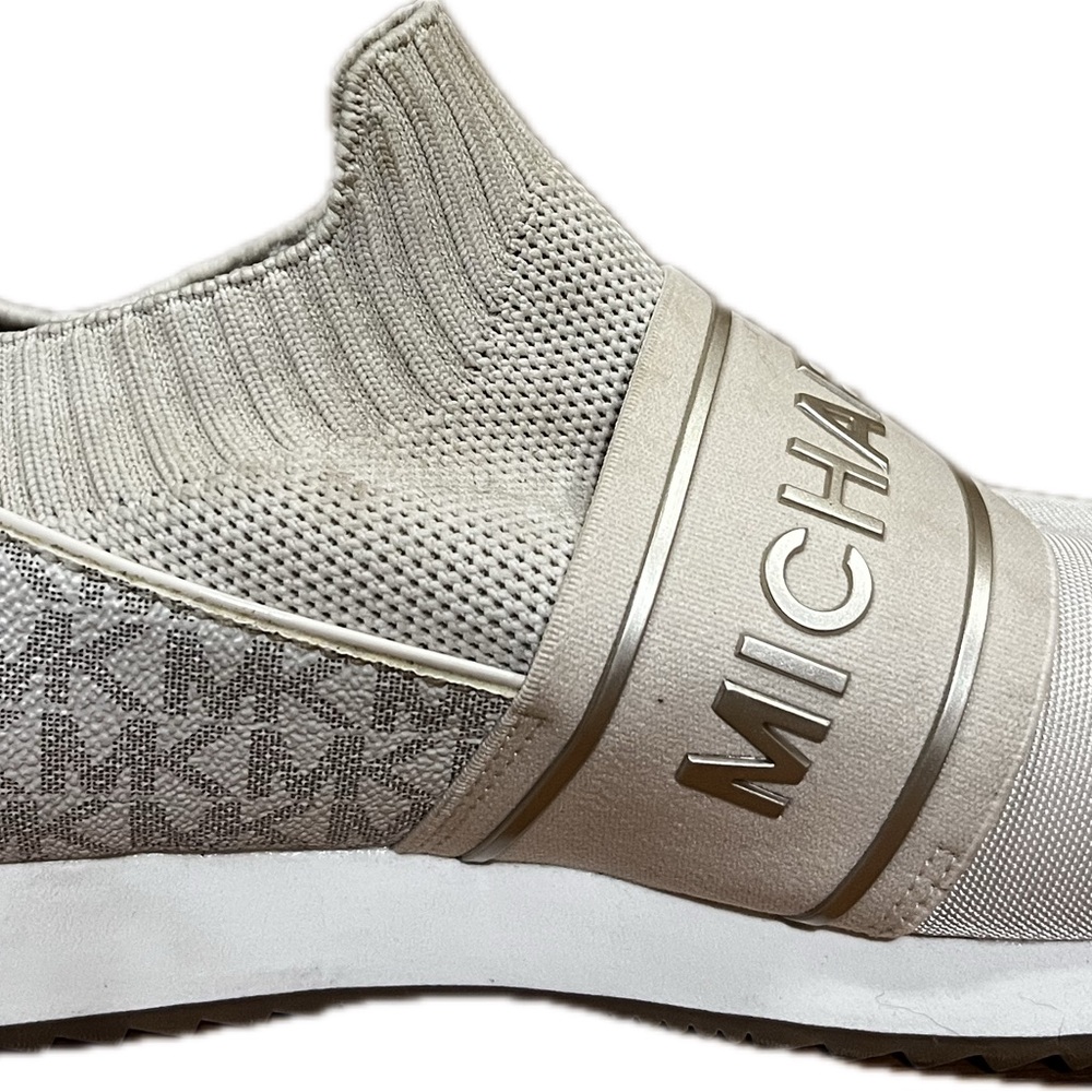 Michael Kors Cream Slip-On Sneakers - Picture 7 of 8